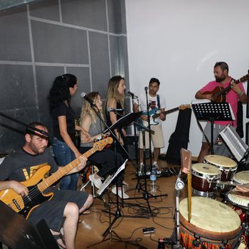 Nuestros ensayos con la banda al completo