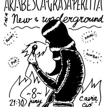Cartel perlita en Underground. 2018
