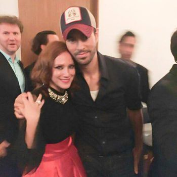 Con Enrique Iglesias