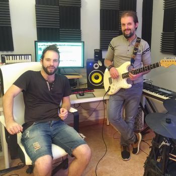 En el estudio de grabación